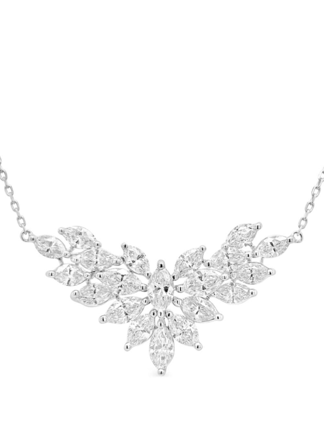 

Платиновое и бриллиантовое колье HYT Jewelry, серебряный