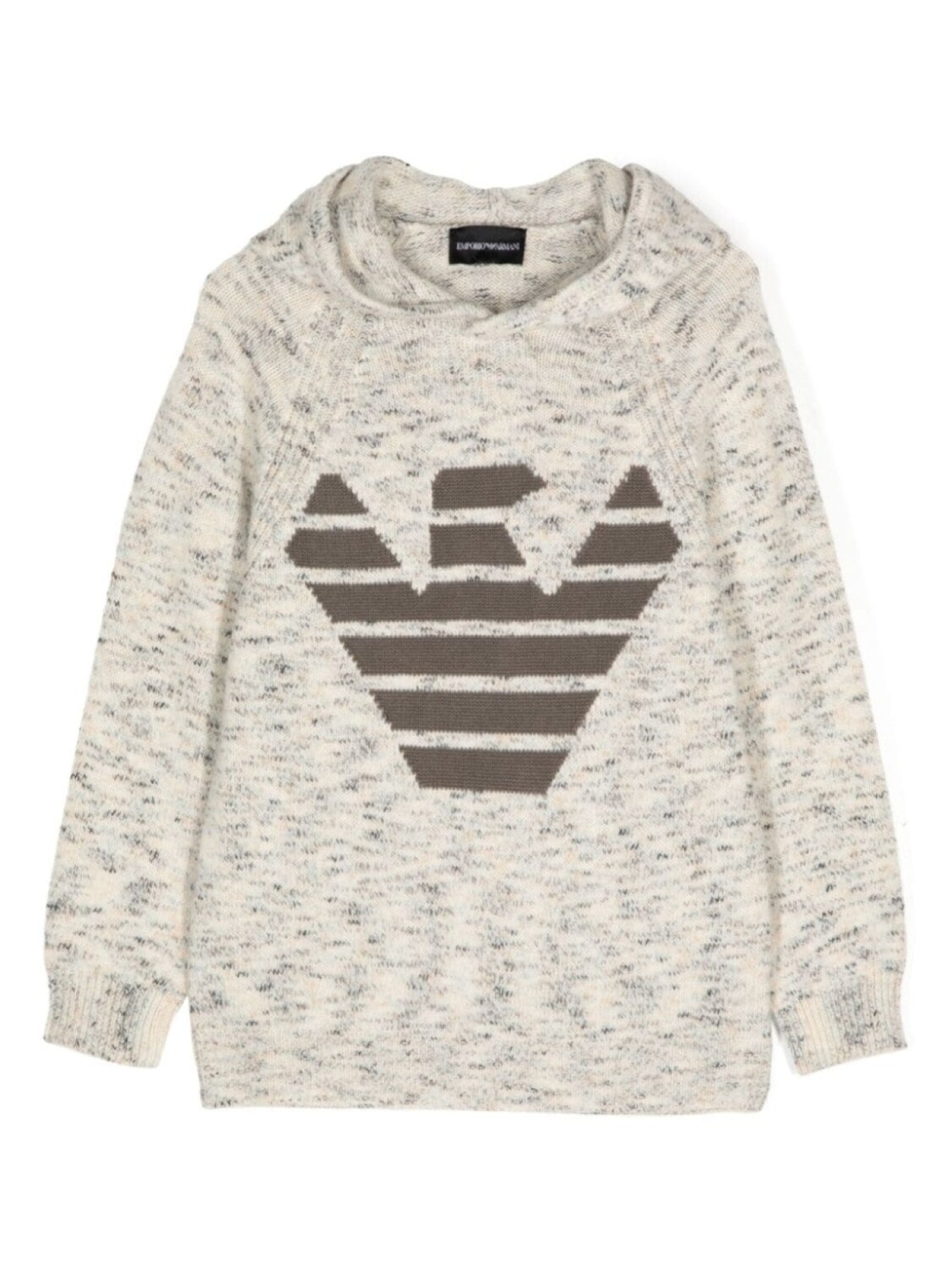 

Emporio Armani Kids джемпер с логотипом, кремовый