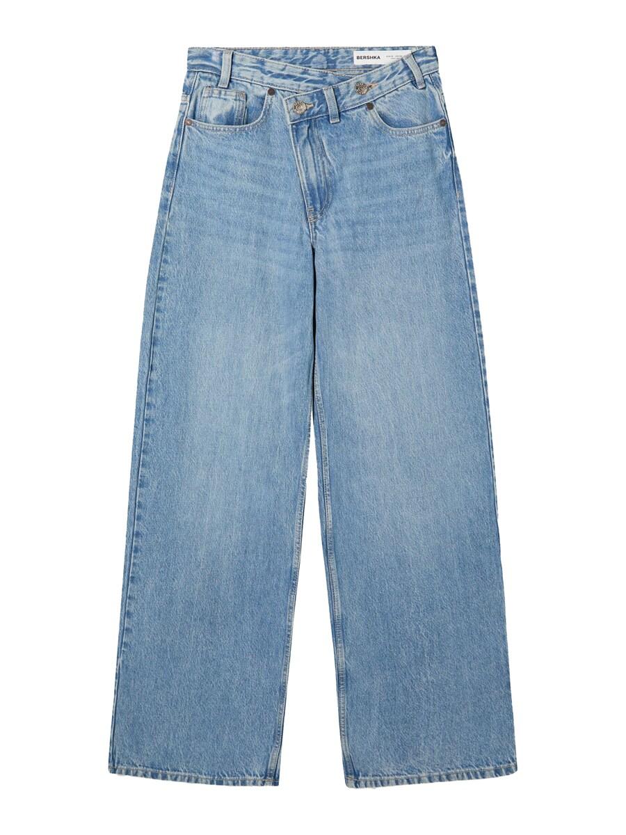 

Джинсы с широкими штанинами Bershka, Blue denim