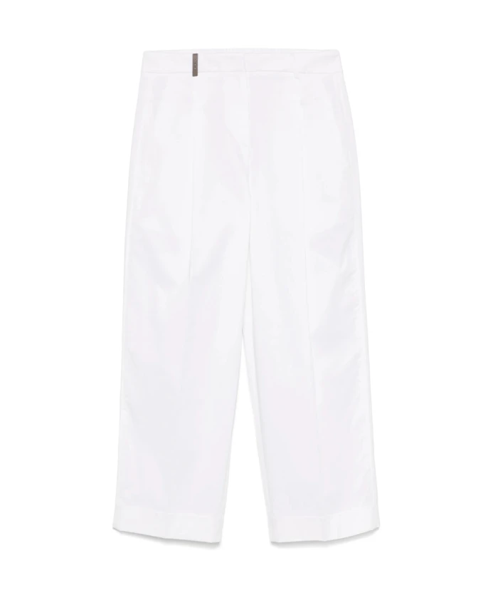 

Белые брюки с карманами и пуговицами. Peserico, белый