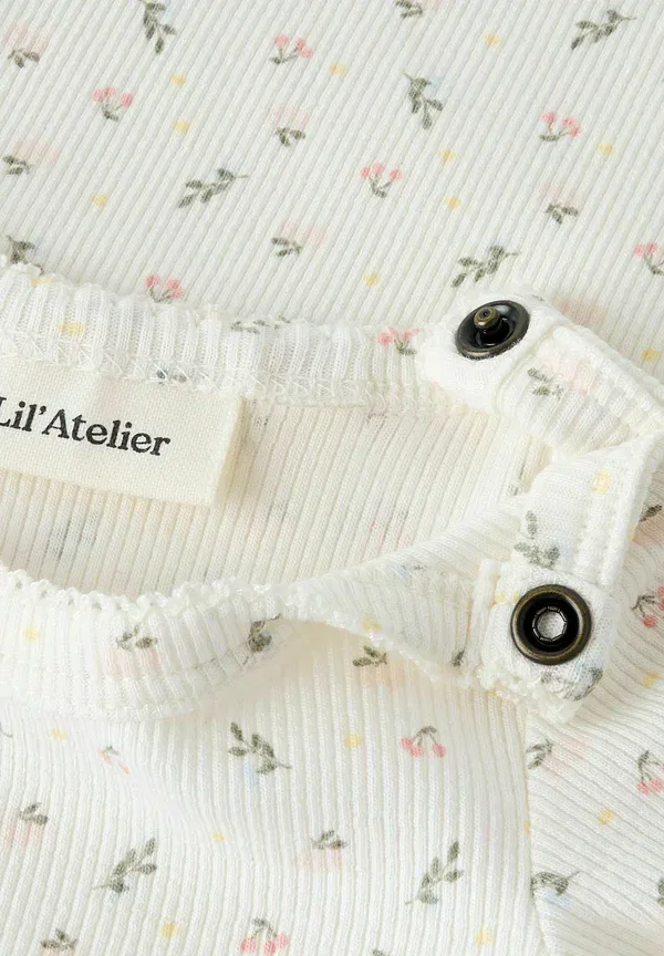 Ромпер принтованный Lil' Atelier, цвет кокосовое молоко — фото 3