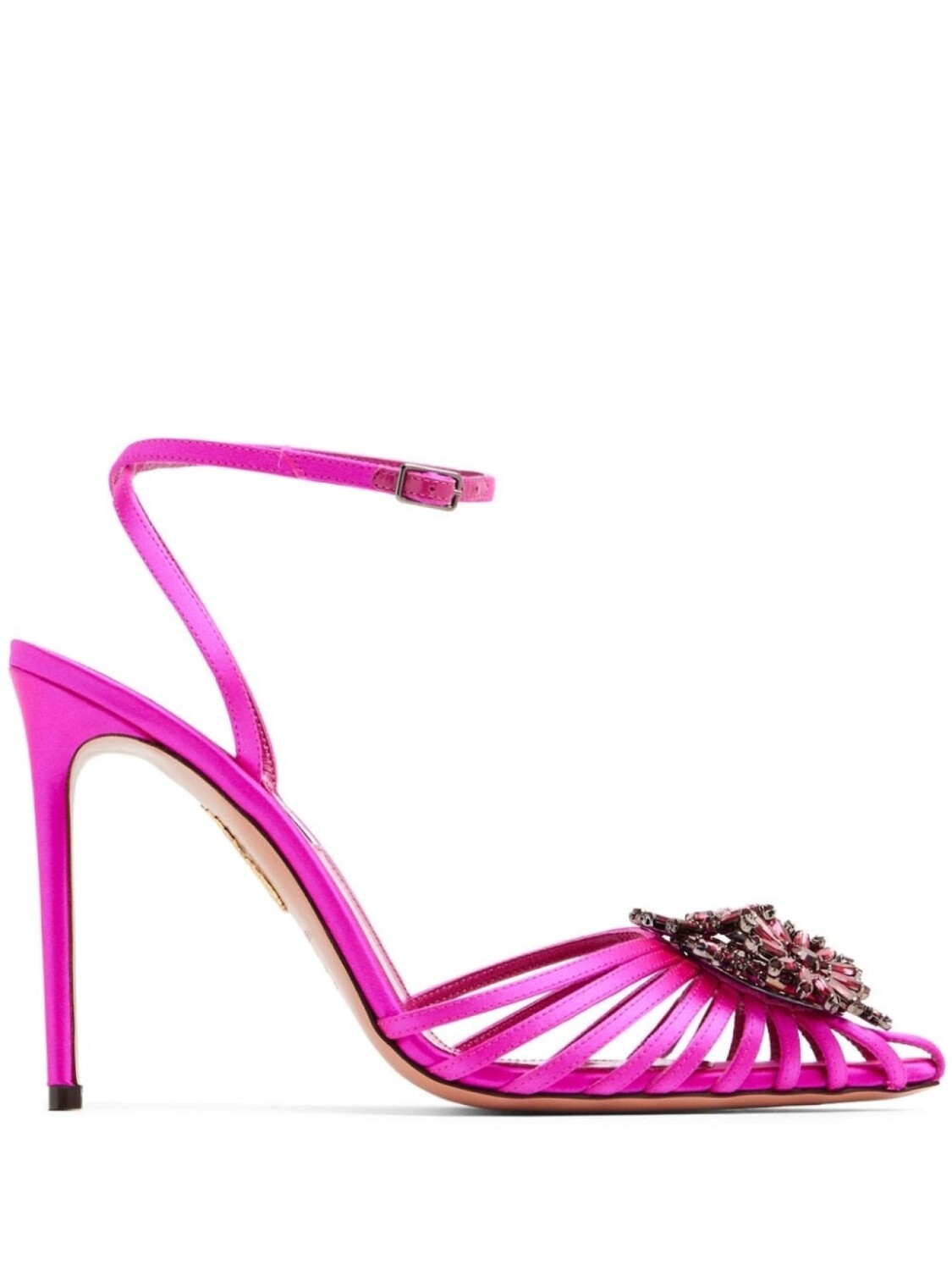 

Aquazzura туфли Margarita 105 с кристаллами, розовый