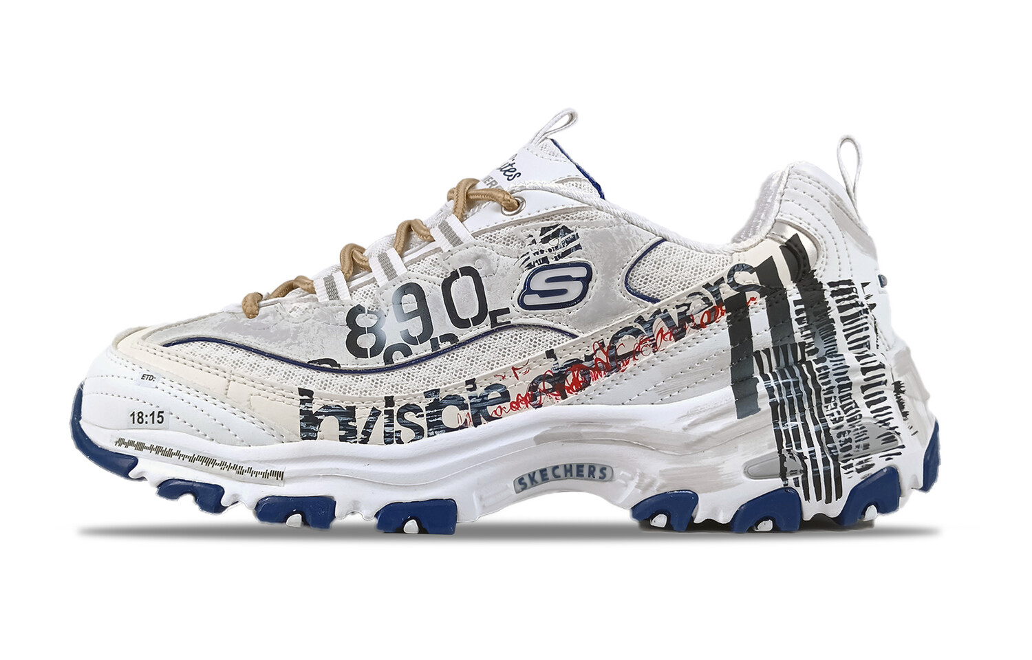 

Кроссовки Skechers D"Lites 1.0 Chunky Sneakers Women's Low-top Beige, цвет Off White