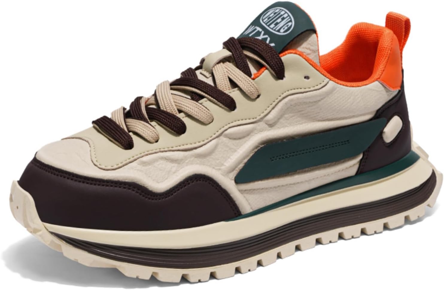 

Мужские модные кроссовки из сетки и кожи с многоцветным дизайном, амортизирующей подошвой, удобные для ходьбы, вождения, прогулок по городу, тренировок в спортзале, путешествий и повседневной носки, дышащие Yrzhgdl, белый