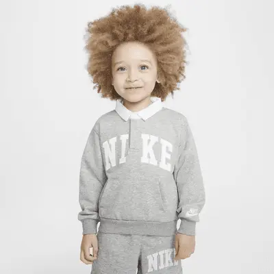 

Поло Nike Sportswear Club Toddler French Terry Long Sleeve Polo, темно-серый