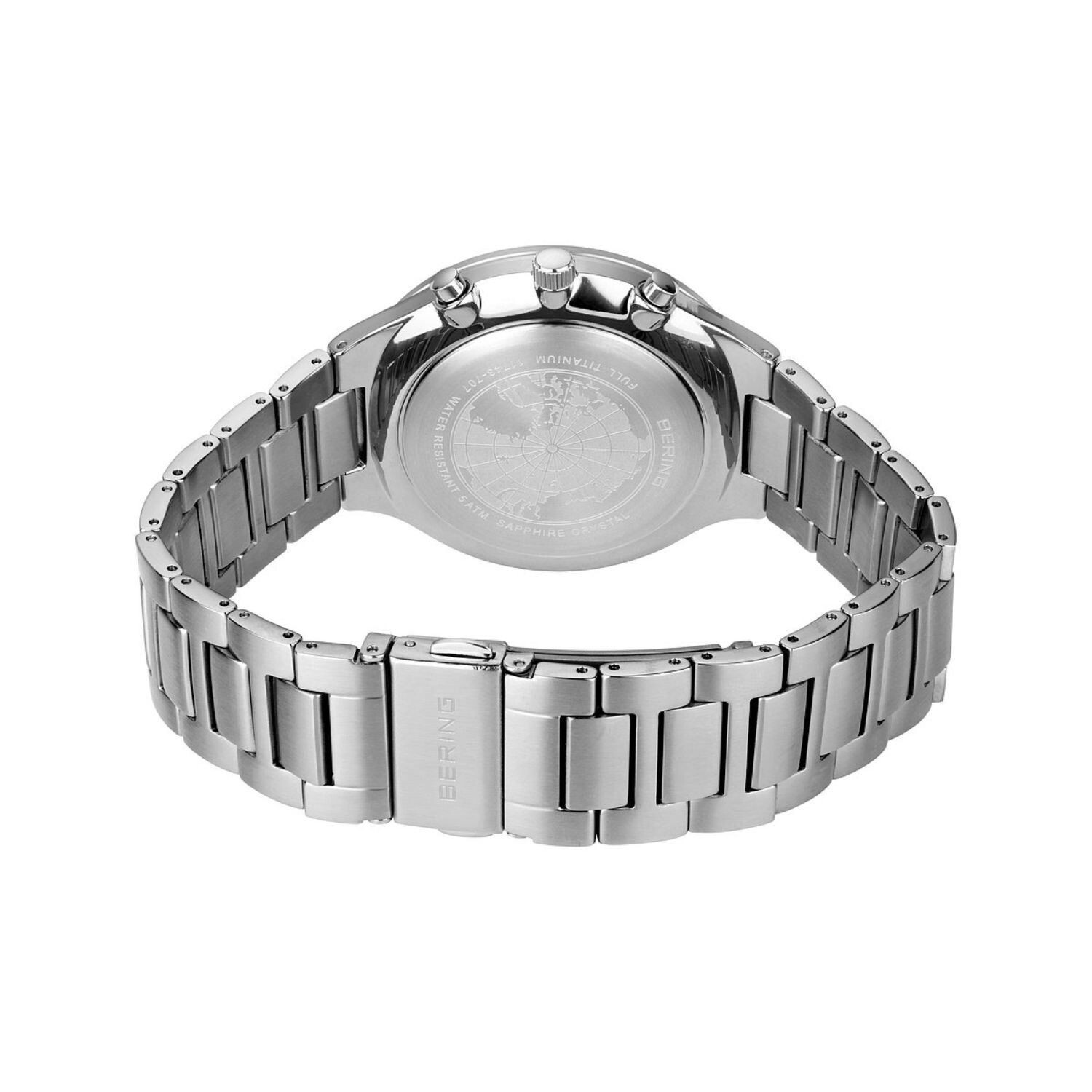 

Berring Мужские синие часы-браслет с хронографом в титановом корпусе BERING, белый, Серый, Berring Мужские синие часы-браслет с хронографом в титановом корпусе BERING, белый