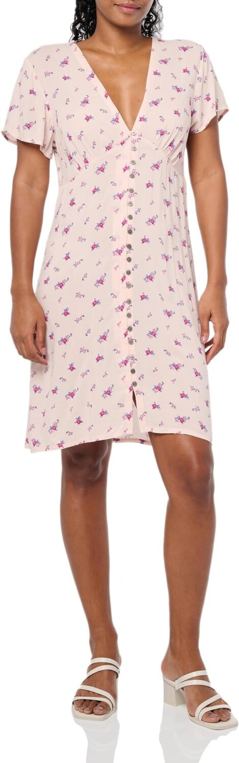

Платье Lucky Brand Mini Short Sleeve Slip Dress, цвет Peach Blush Multi