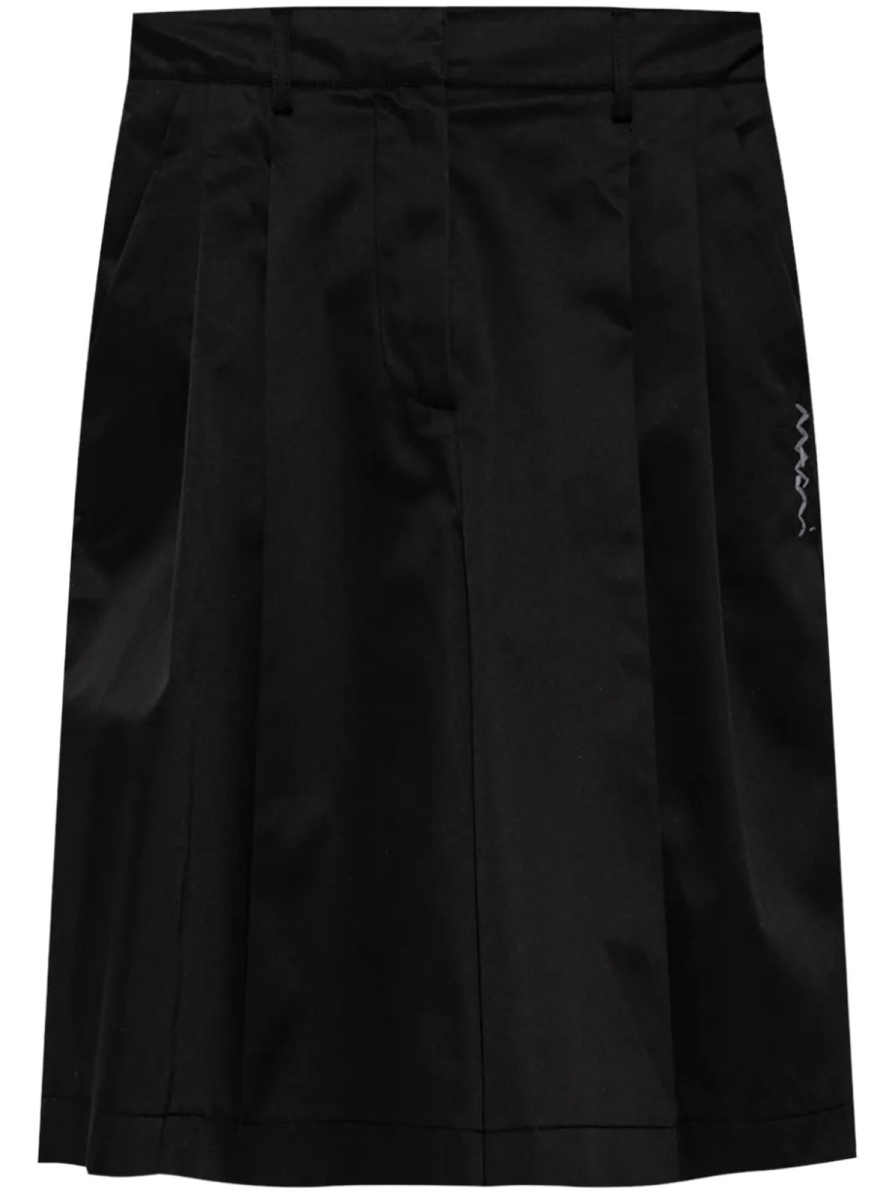 

Шорты с вышитым логотипом Marni, черный