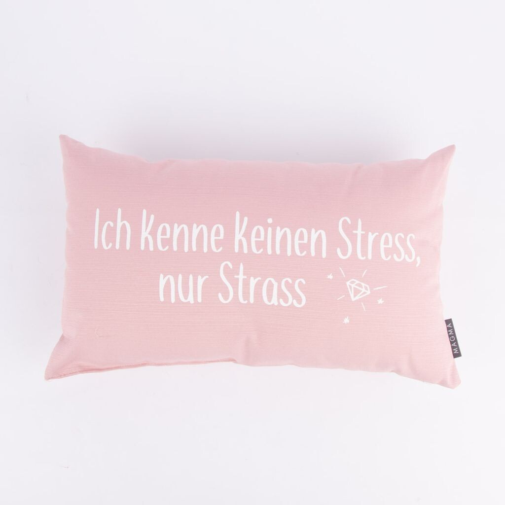 

Декоративная подушка Magma I Know No Stress розово-белая 30х50см Magma - Heimtex