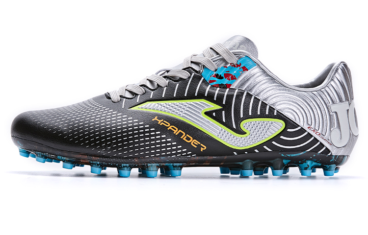 

Joma Мужские футбольные бутсы MG с резиновыми короткими шипами, противоскользящие, износостойкие, черно-серебристые, цвет Black