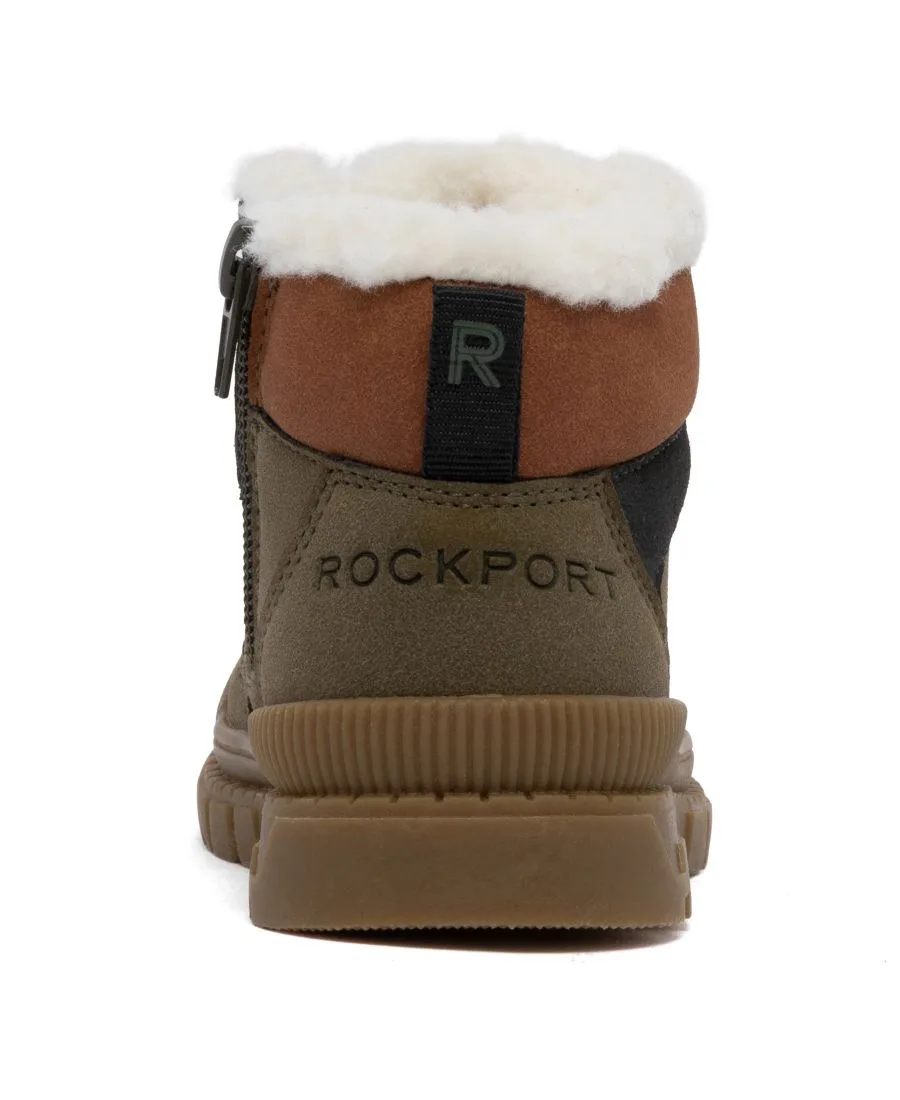 Детские ботинки Saltoro на шнуровке Rockport, оливковый/мультиколор — фото 3
