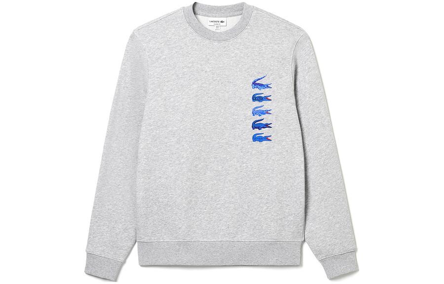

Толстовка мужская серебристо-серая Lacoste, серый