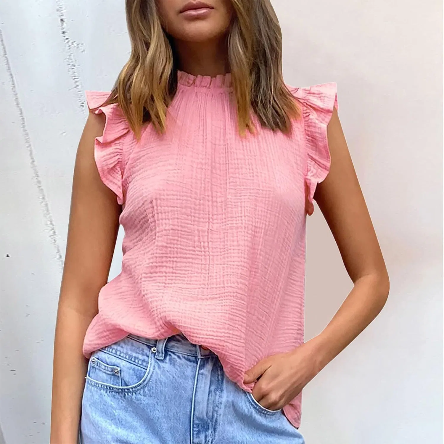 Блуза без рукавов, женская, Birthday Blouse, розовый — фото 4