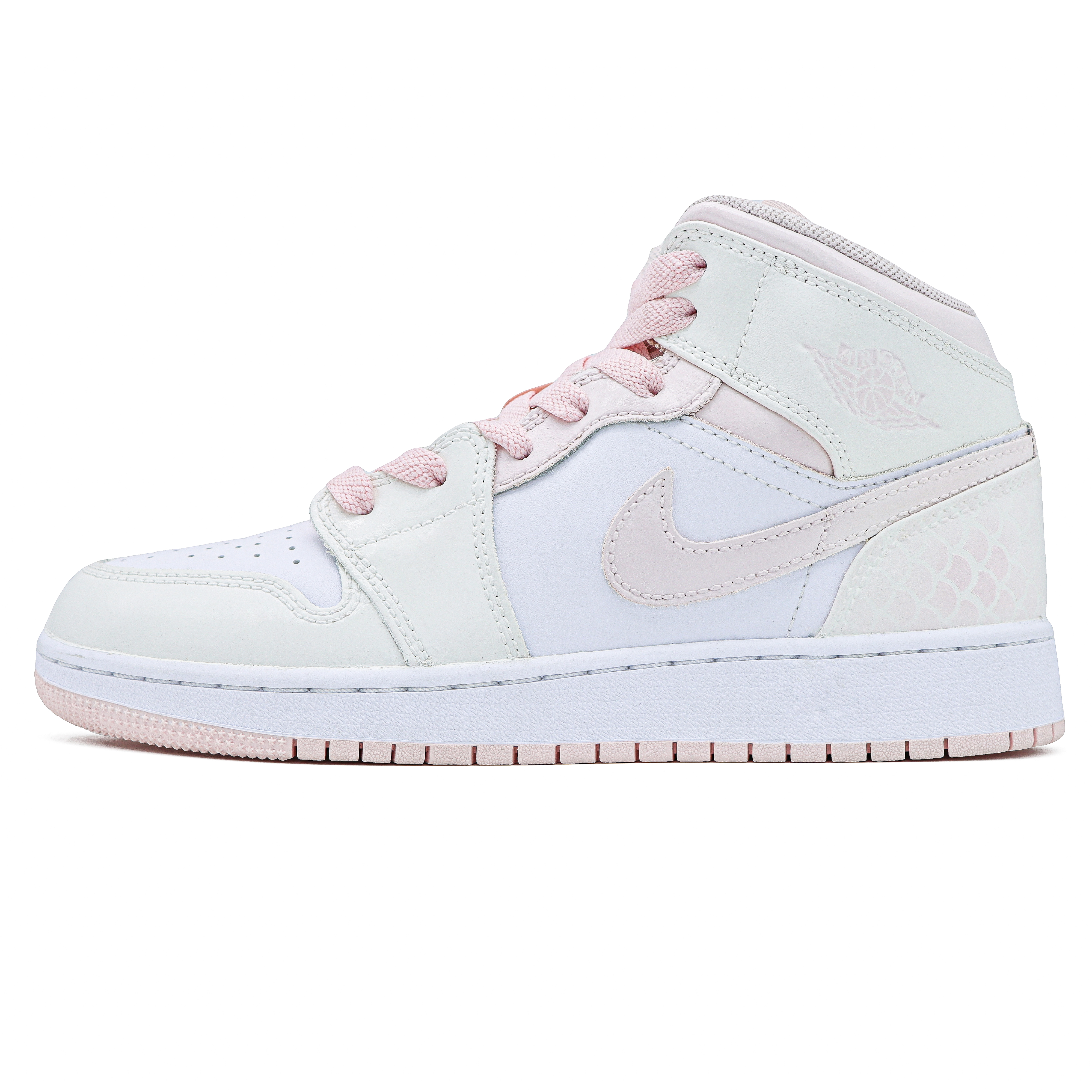 

Баскетбольные кроссовки Air 1 Mid-Top для детей и подростков Jordan, розовый
