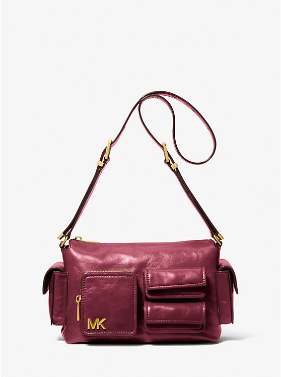 

Средняя кожаная сумка через плечо Dakota Michael Kors, белый