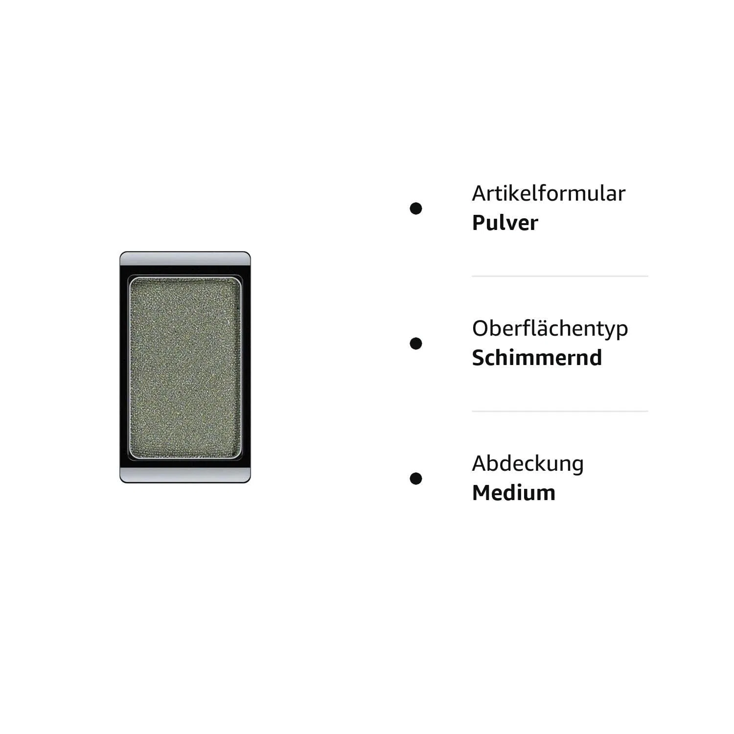 Перламутровые тени для век ARTDECO Eyeshadow Pearl Green Tones Artdeco, 40 - Pearly Medium Pine Green — фото 2