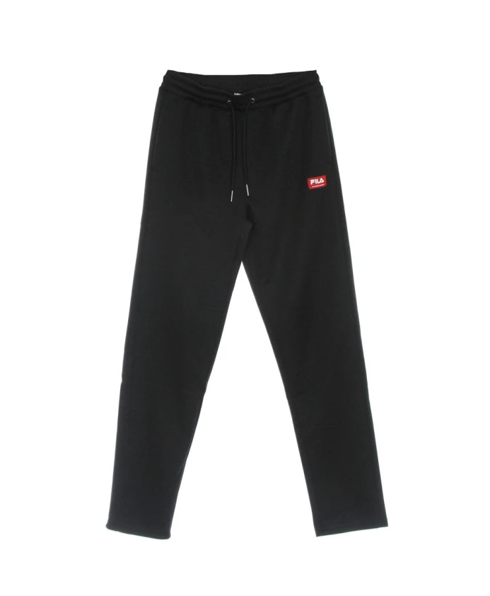 

Черные зауженные спортивные брюки, стильный спортивный стиль. Fila, черный
