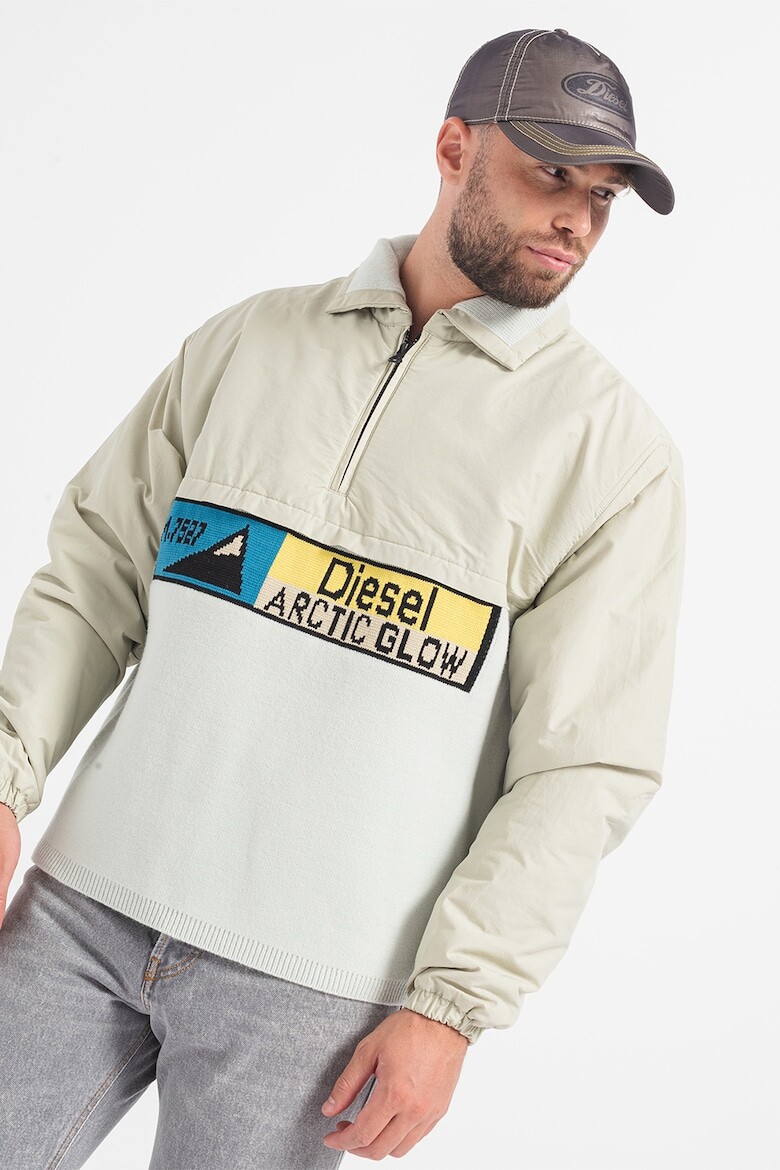 

Куртка на молнии с логотипом Mark Diesel, зеленый