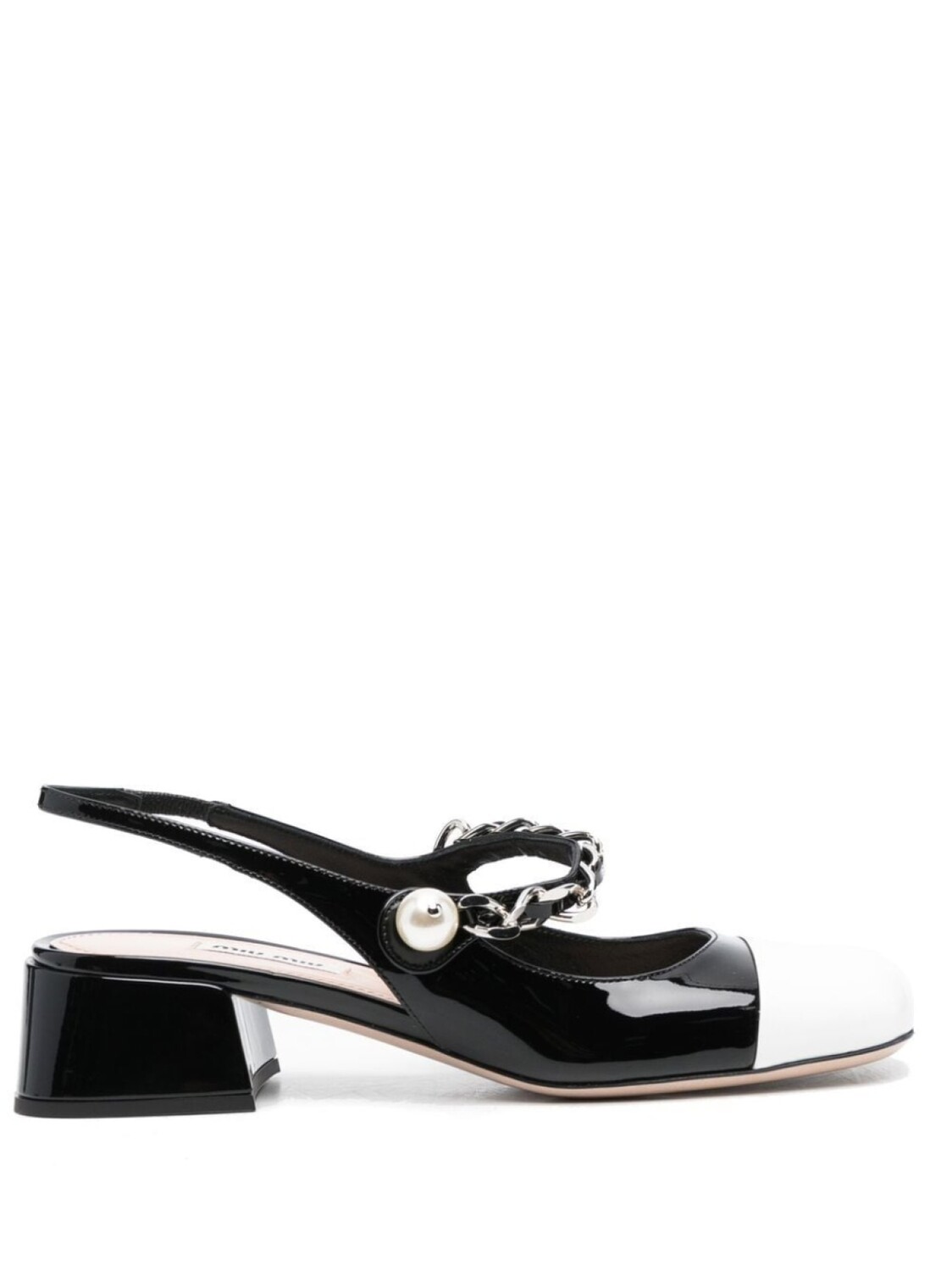 

Miu Miu туфли с цепочкой, черный