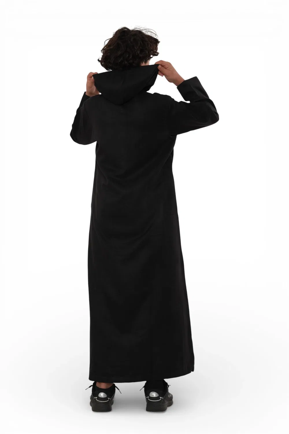 Arabic Thobes Детская толстовка с капюшоном для мальчиков, черная марокканская джубба, рамадан, будка для Рамадана - K-HM12 — фото 3