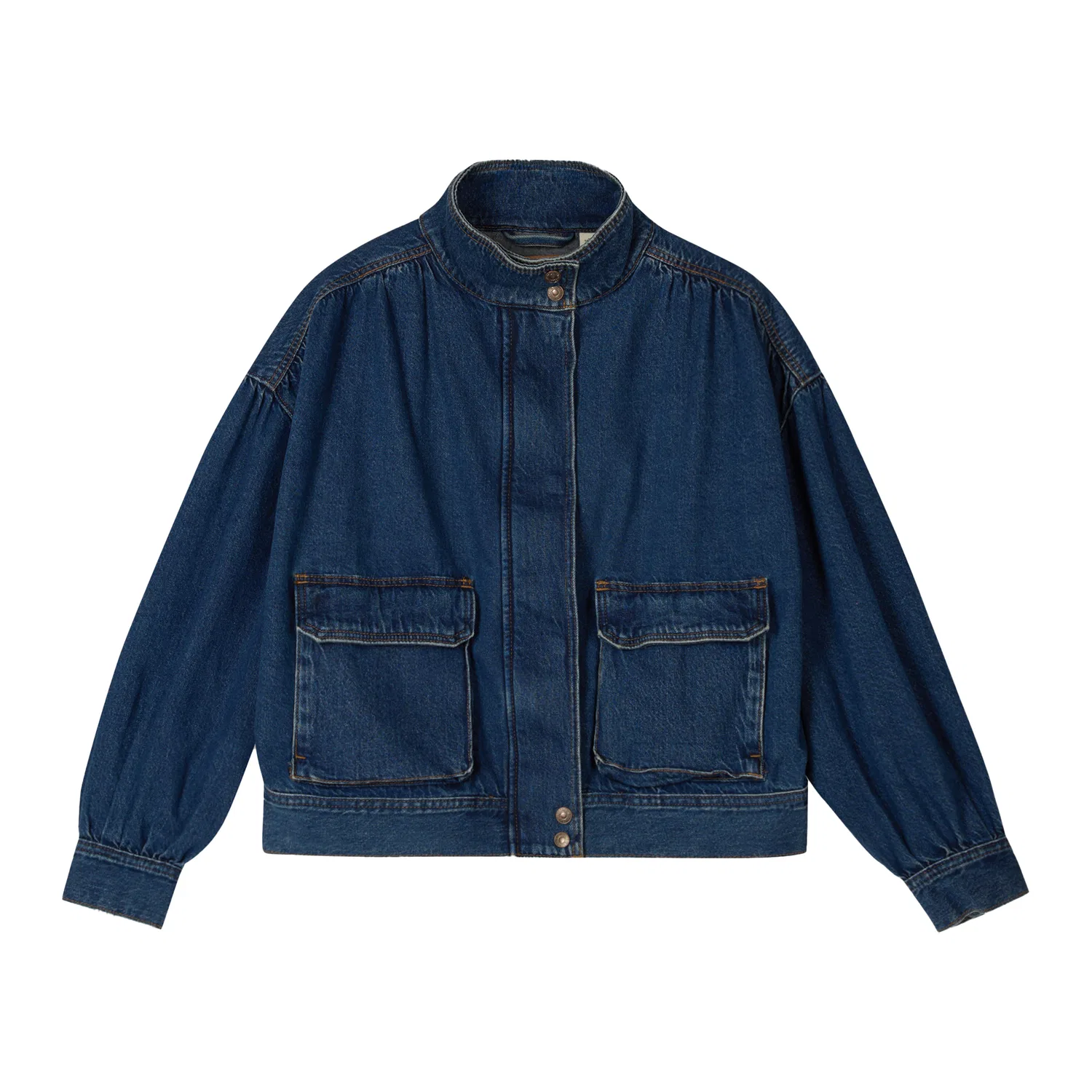 Джинсовая куртка женская Blue, со стоячим воротником Levis