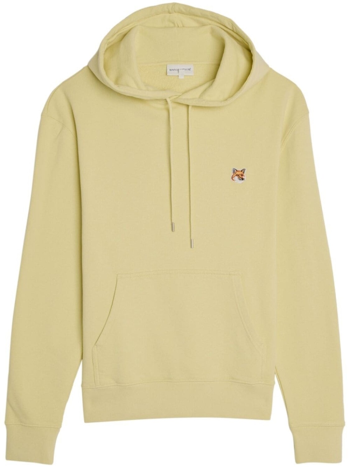 

Хлопковое худи Fox Head Maison Kitsuné, желтый