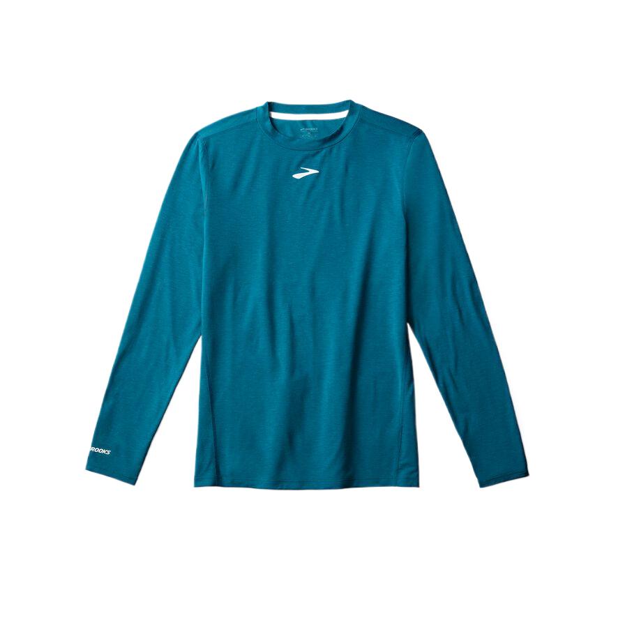 

Brooks Мужская футболка с круглым вырезом, синего цвета, умеренно прямого кроя, Синий, Brooks Мужская футболка с круглым вырезом, синего цвета, умеренно прямого кроя