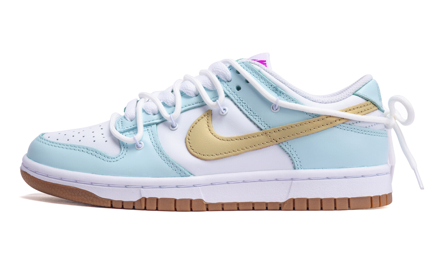 

Кроссовки Nike Dunk Skateboard Shoes Women's Low-Top White Blue/Brown