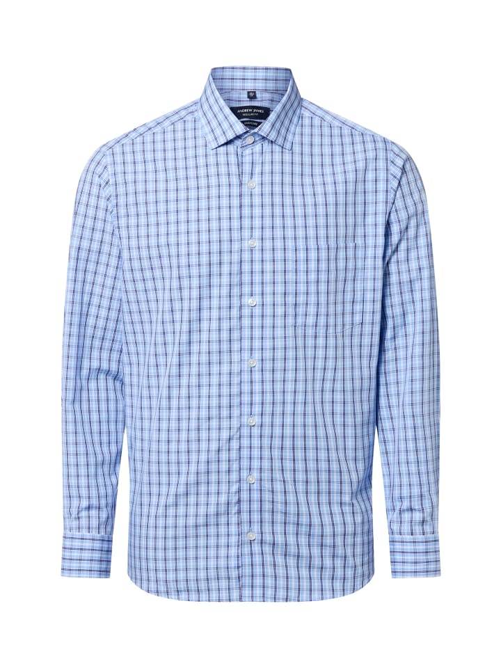 

Andrew James Светло-голубая и белая рубашка