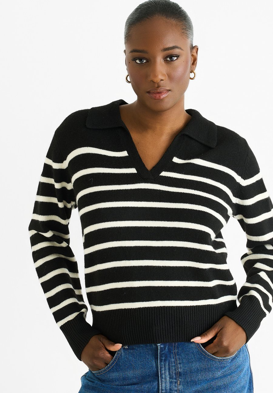 

Джемпер GINI LONDON STRIPE, Schwarz/Black