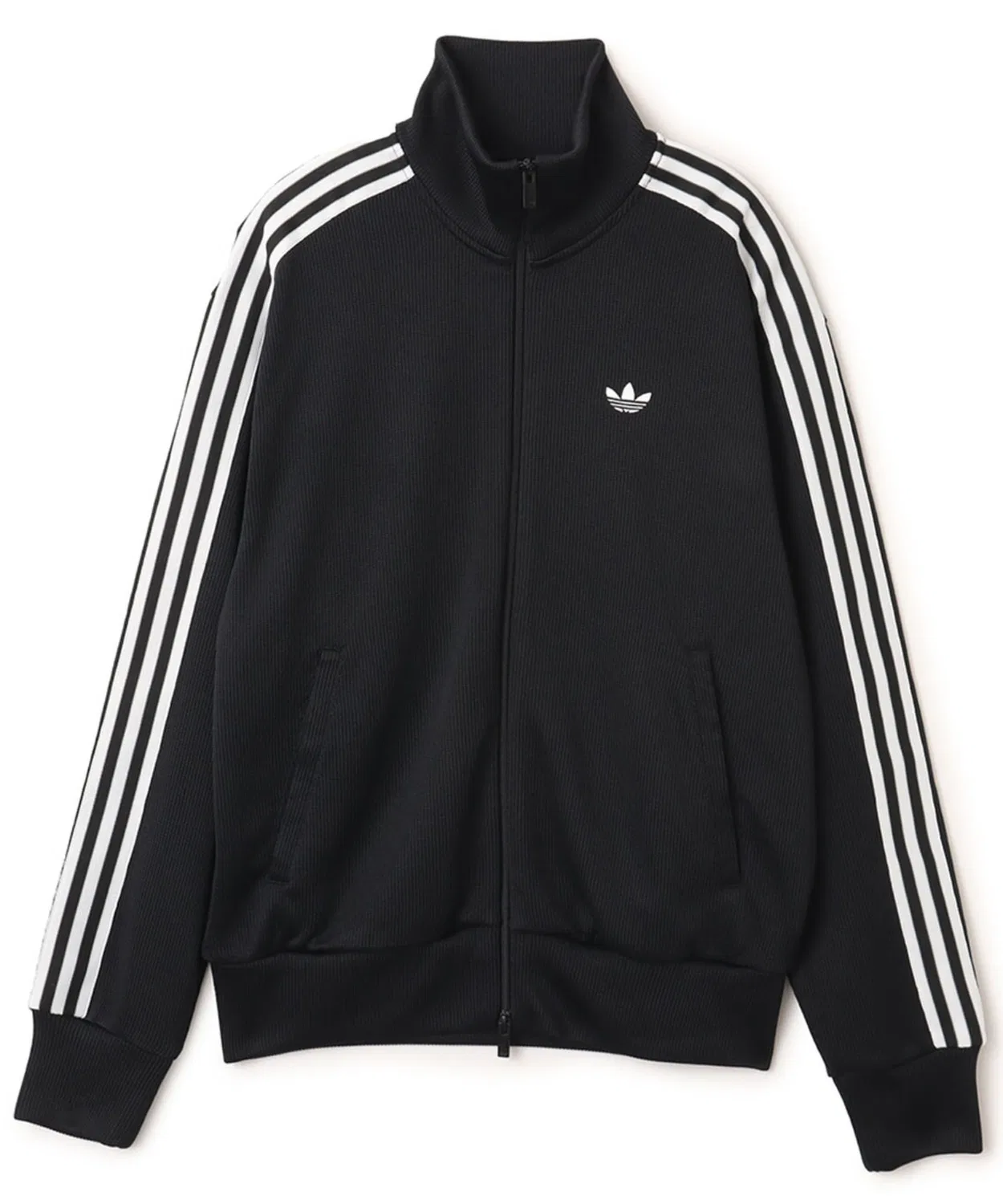Трек-топ Firebird Knit Track Top adidas, полиэстер, чёрный — фото 4