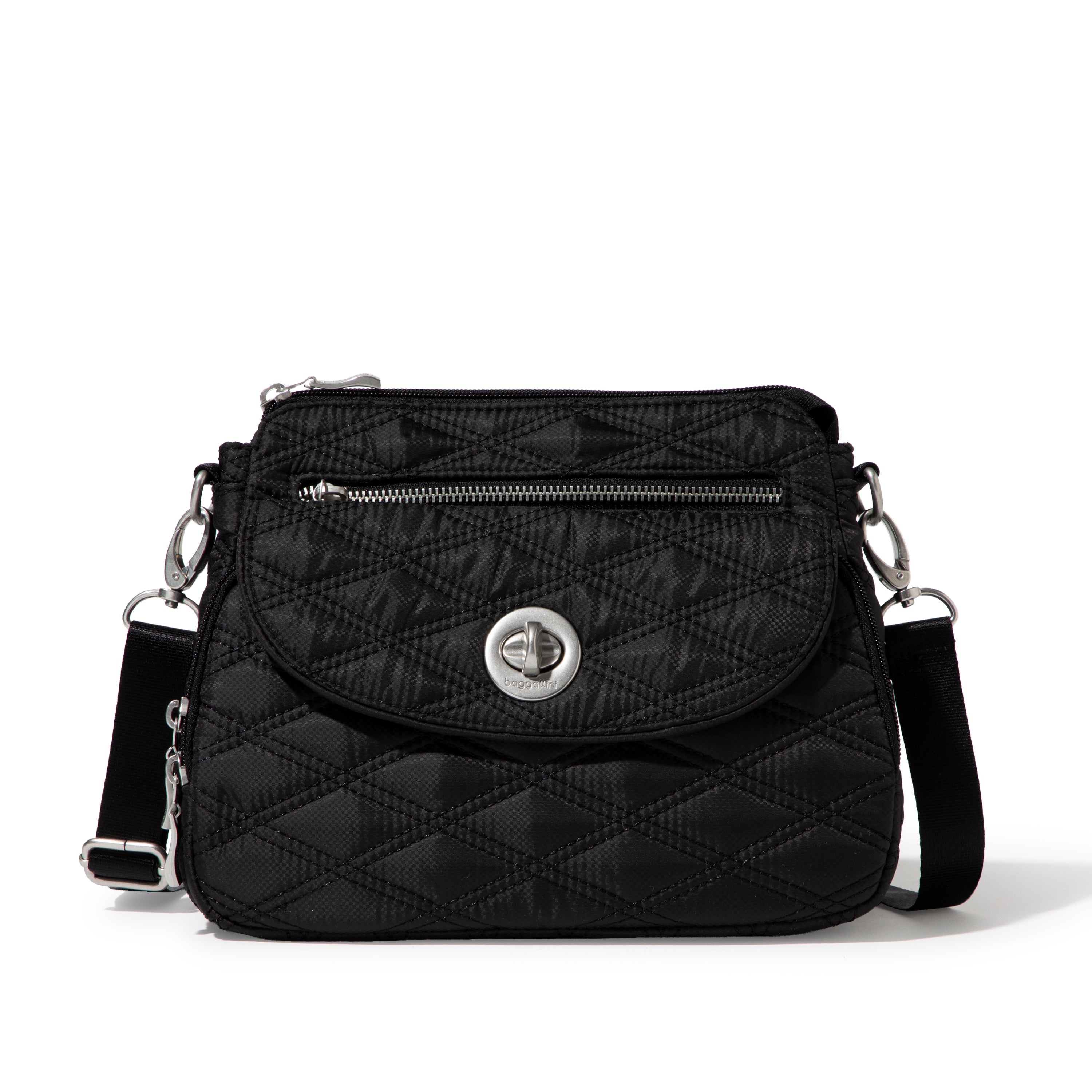 

Baggallini Женская сумка через плечо Calais, цвет black quilt