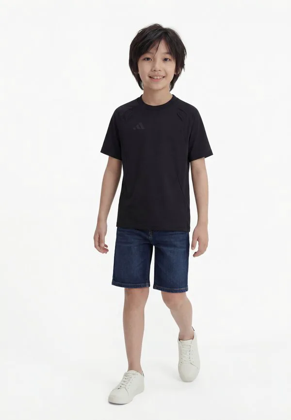 Футболка tiro travel tee унисекс, базовая футболка Adidas Performance, Black