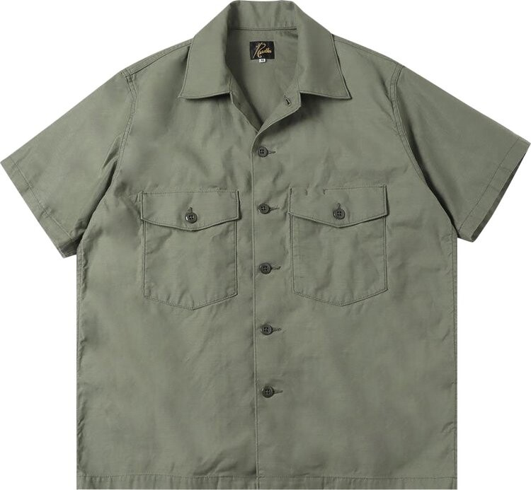 

Рубашка Needles Short-Sleeve Fatigue 'Olive', зеленый