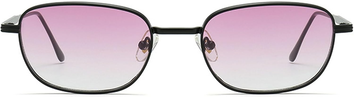 

Ретро квадратные солнцезащитные очки для женщин и мужчин в стиле 90-х, модные винтажные очки в металлической оправе, небольшие панк-очки с защитой от УФ-излучения mincl, Purple