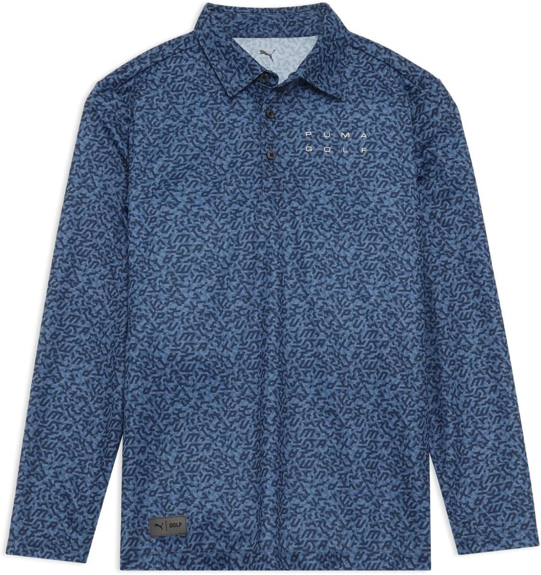 

Мужская поло-рубашка с длинными рукавами Puma Golf PB Graphic, темно-синий