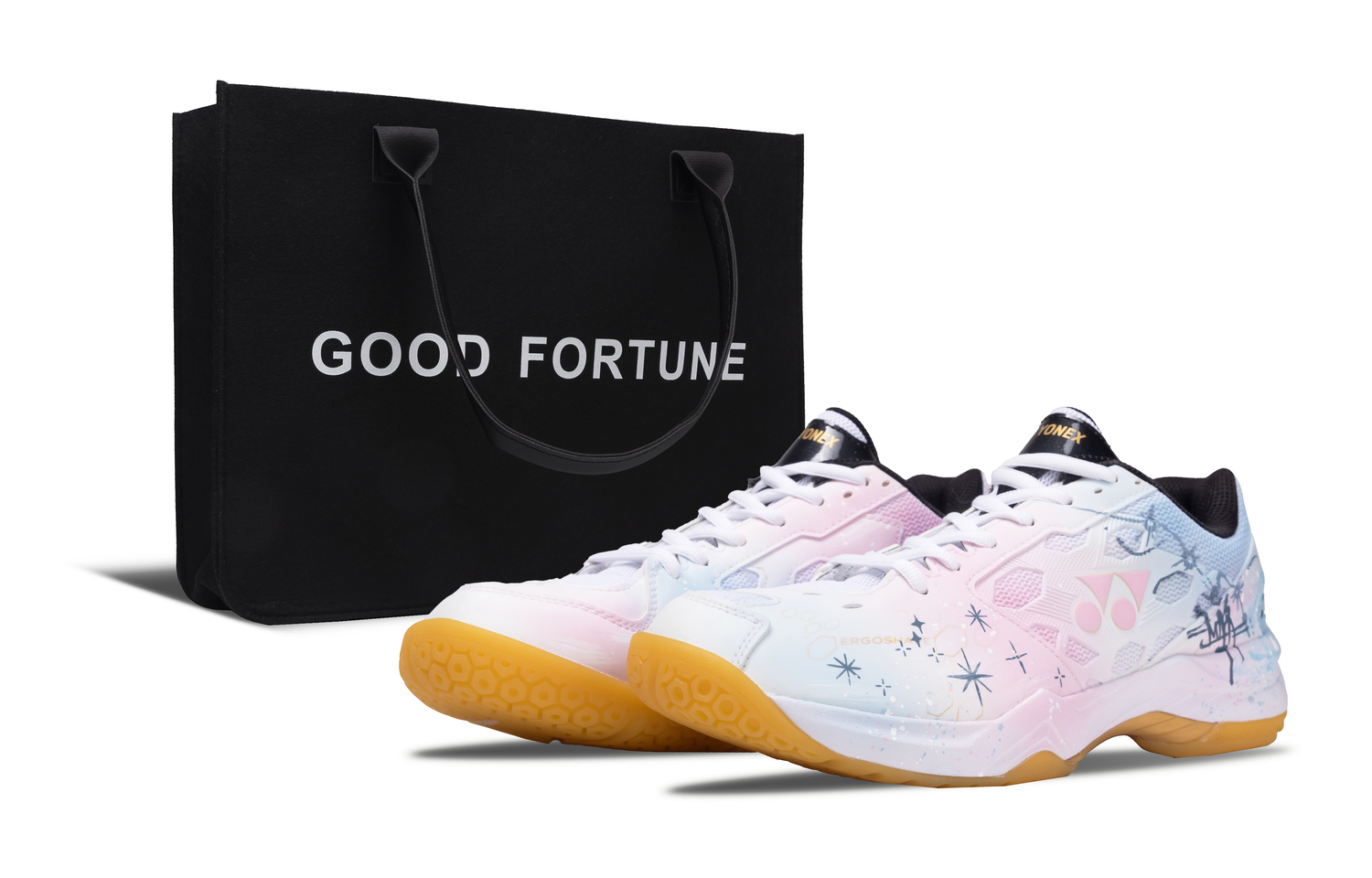 

Кроссовки для бадминтона low top unisex с технологией power cushion, устойчивые к истиранию и амортизирующие YONEX, розовый