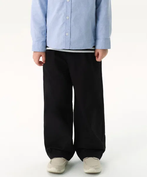 Детские брюки MUSINSA STANDARD KIDS с одной складкой и широким поясом
