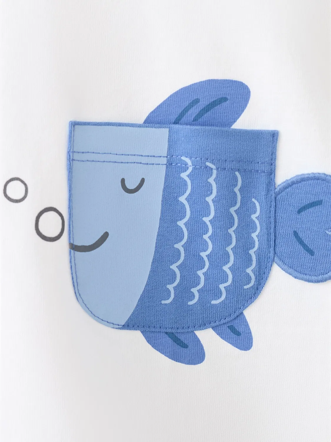 Футболка 'M2FISH' Mango Kids, White — фото 3