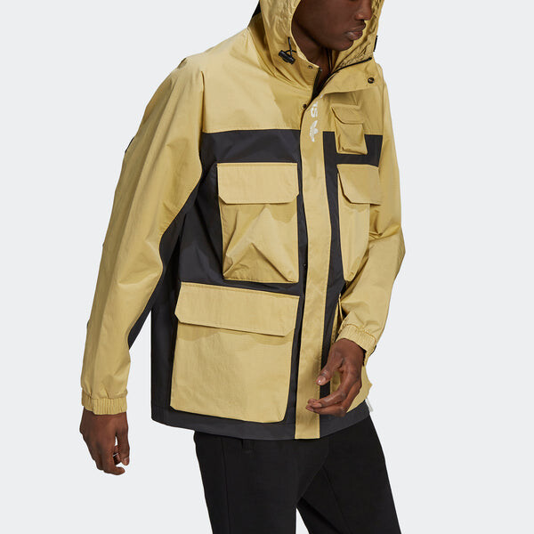 Куртка adidas originals G Outd Parka Sports Multiple Pockets Contrasting Colors Hooded Jacket, мультиколор — фото 4