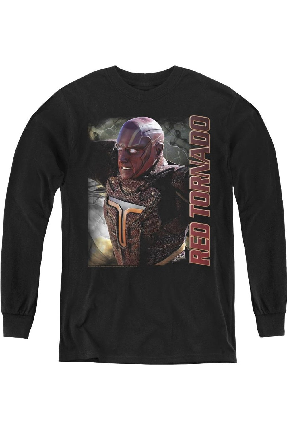 

Футболка с длинным рукавом для девочки Supergirl Red Tornado Gildan