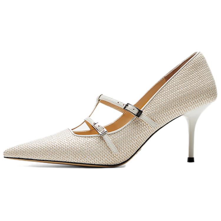 NINE WEST Тонкие каблуки на шпильке 8 см женские абрикос, цвет Apricot — фото 3