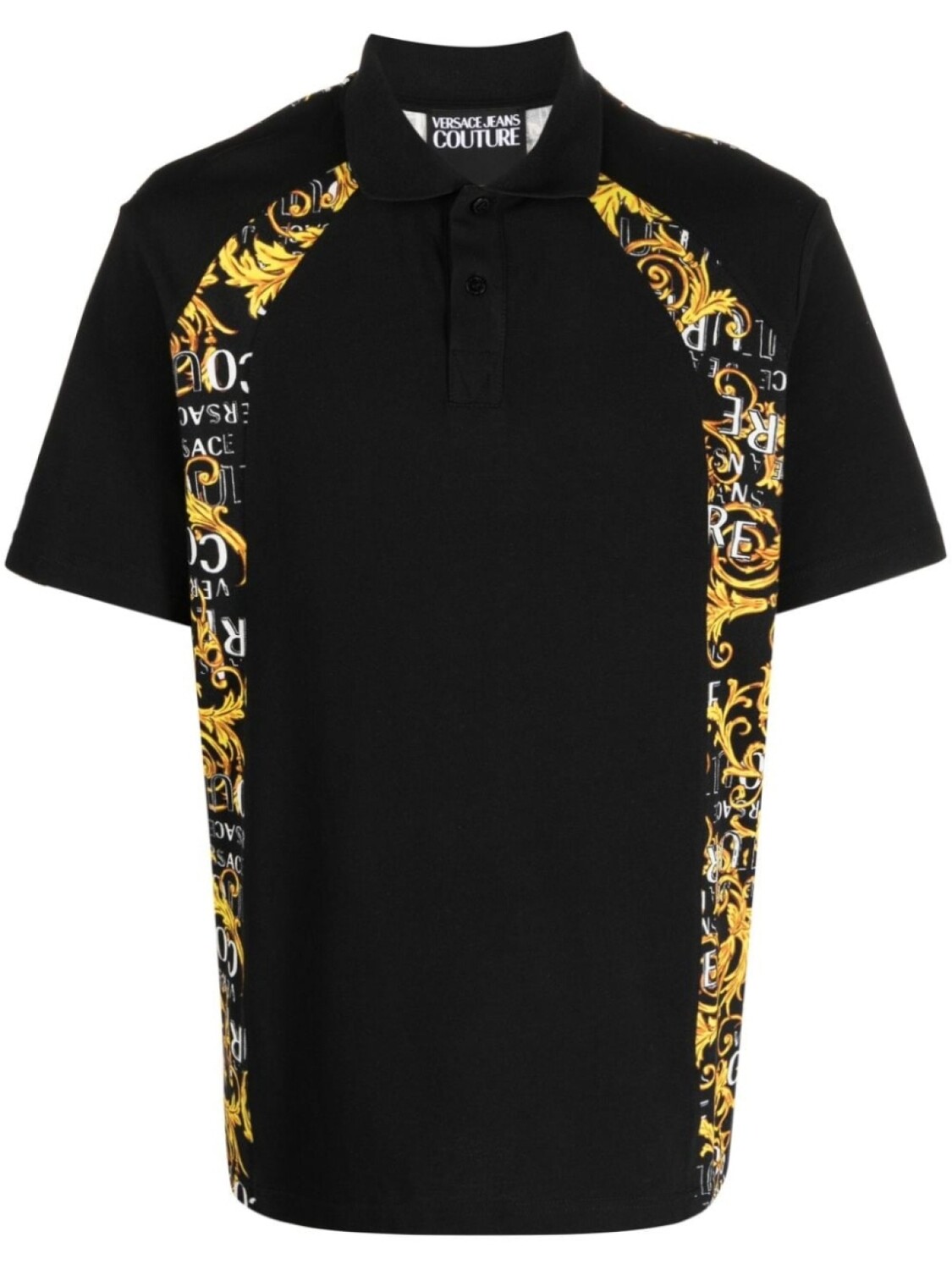 

Рубашка поло с принтом Barocco Versace Jeans Couture, черный