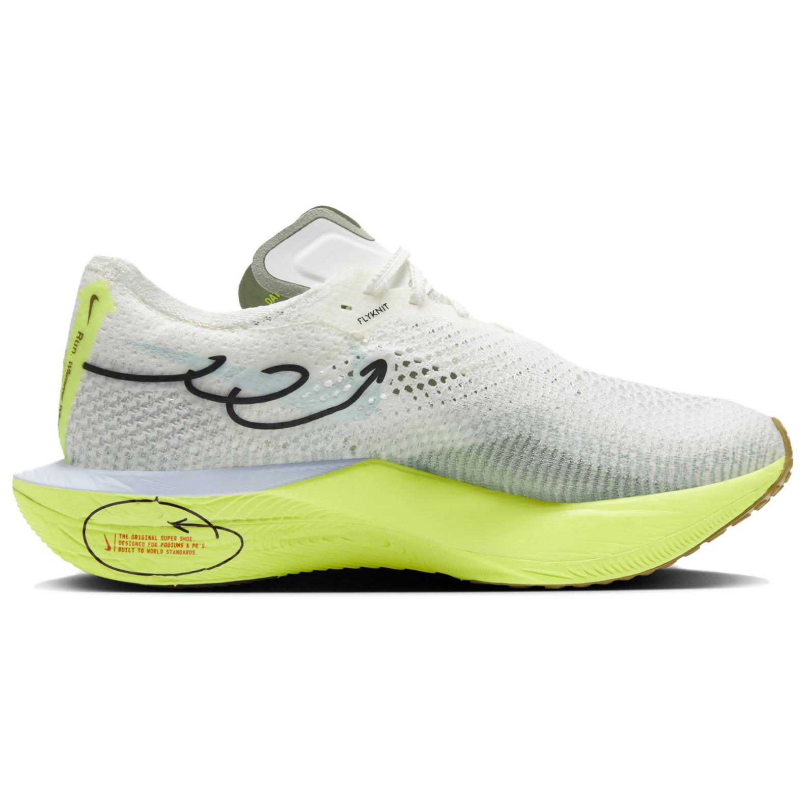 Nike Вейпорфлай 3 Сейл Вольт Экрю Грин, цвет Ecru/Green — фото 3