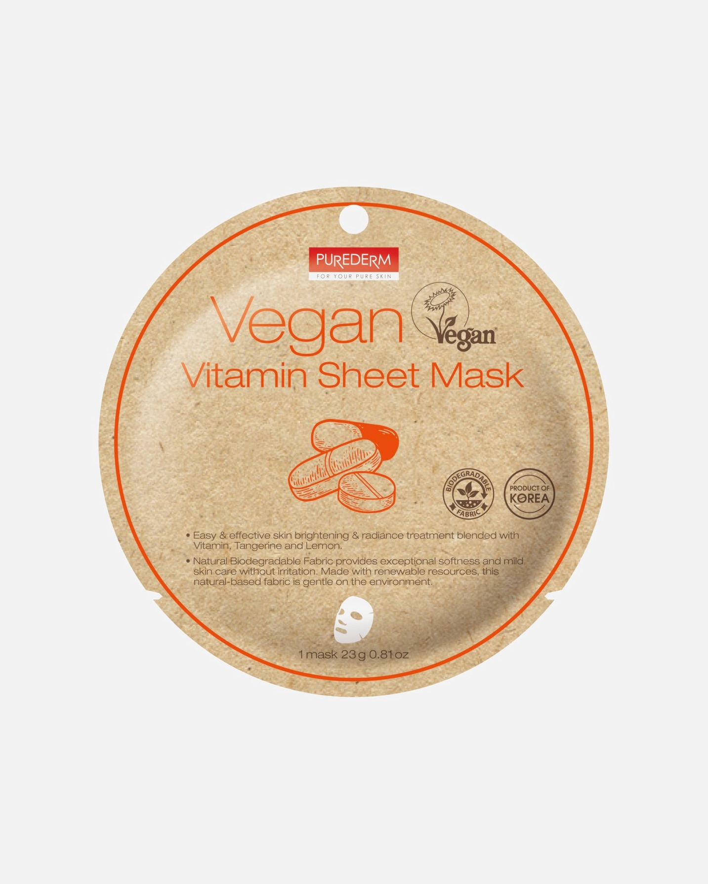 

Тканевая маска для лица Purederm, 23 гр