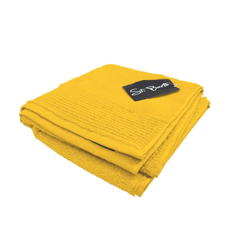 

Полотенце St. Barth Ripsborde, 100% хлопок, 380 г/м², 50 х 100 см, микрохлопок, желтый