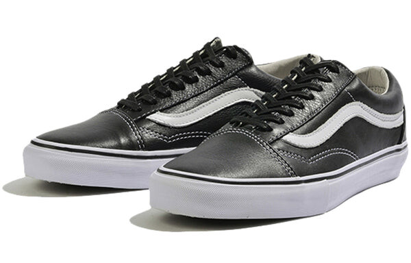 Кроссовки vault old skool vlt lx leather black/white Vans, черный — фото 3