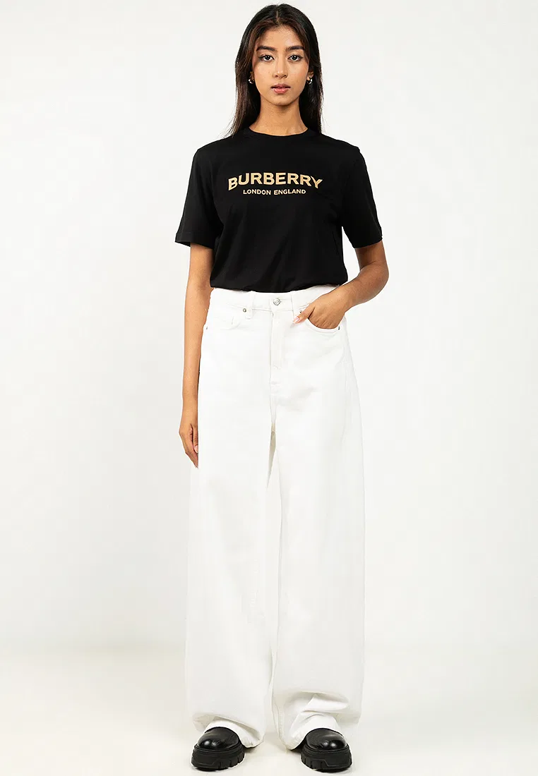 Футболка, хлопок, Logo, белый Burberry — фото 4