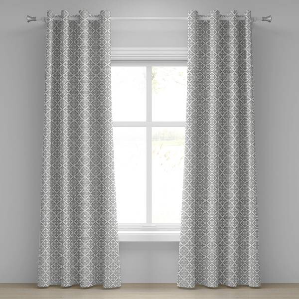 

Занавеска с люверсами Abakuhaus French Lily 2 шт, 280x245x0,5 см цвет grau weiß