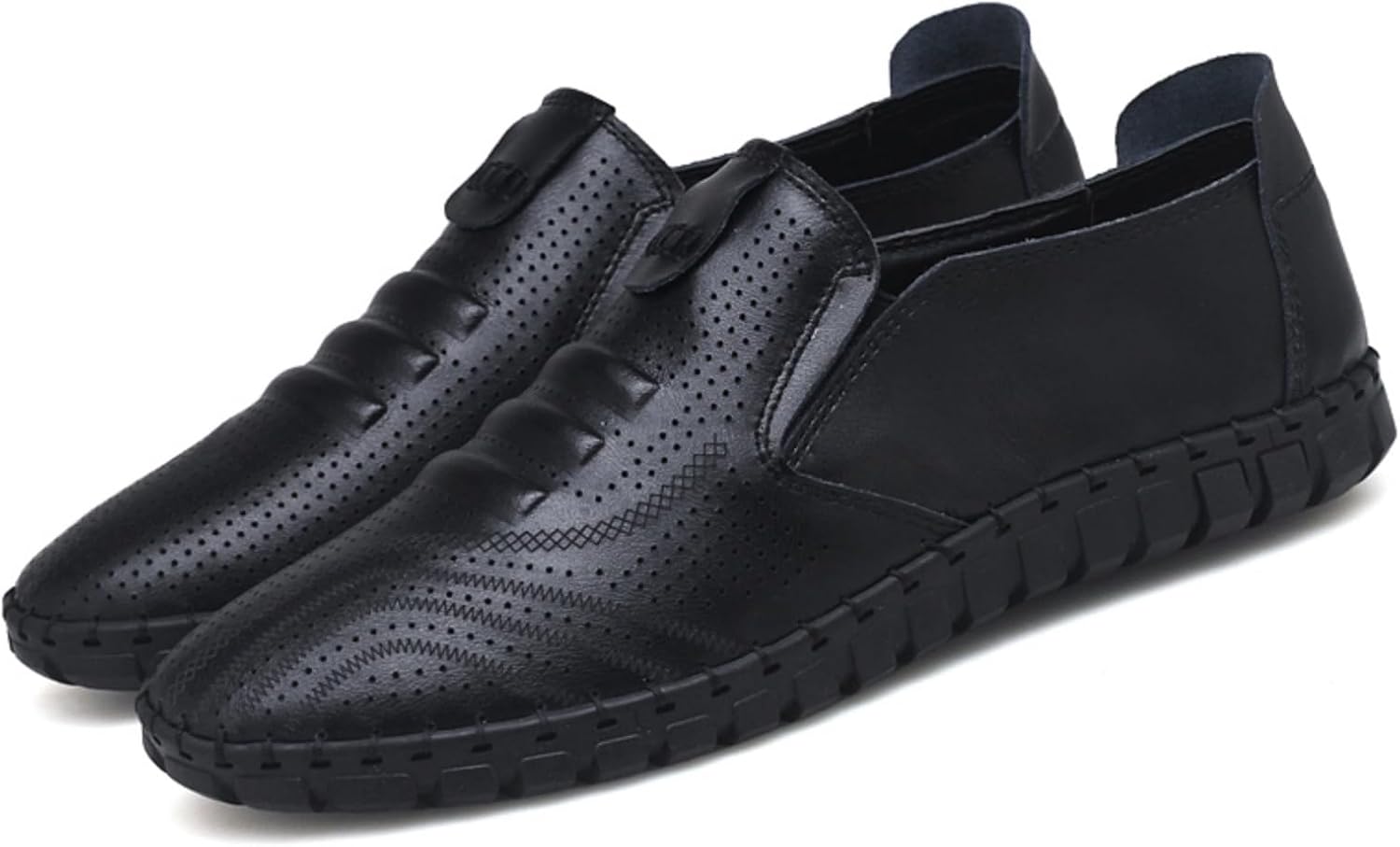 

Модные мужские повседневные комфортные лоферы Khwfjas, черный